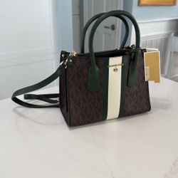 Michael Kors Center Stripe Miss Multi Maple SM Satchel