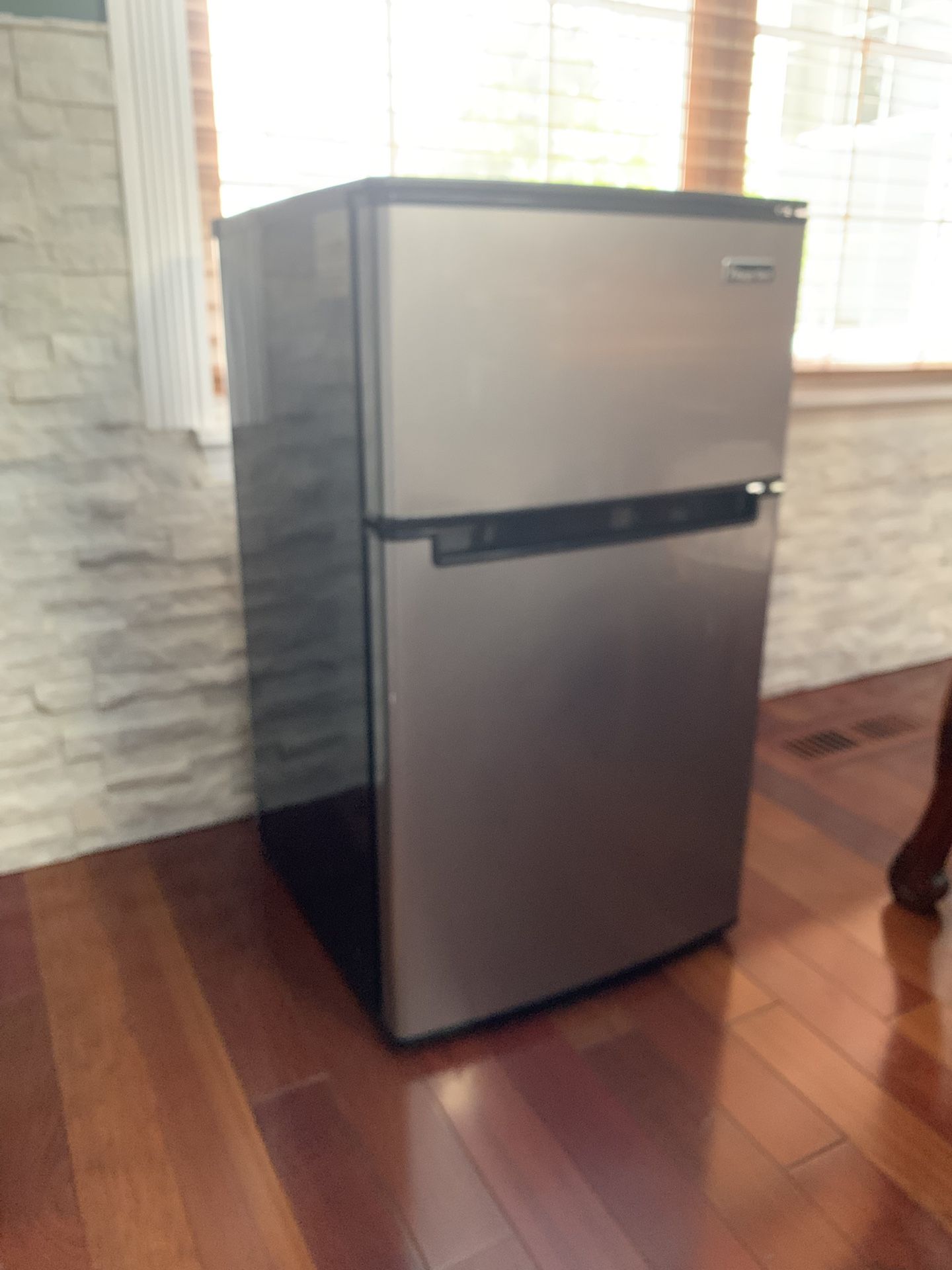 3.1 cu. ft. Mini Fridge in Stainless Look With Freezer