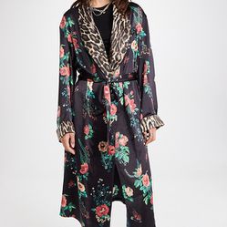 R13 Women’s Floral Robe Coat