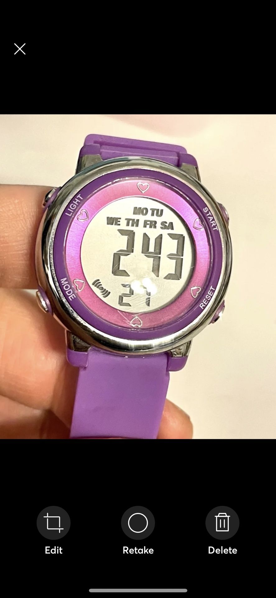 Pink Ladies Sport Watch WORKS!