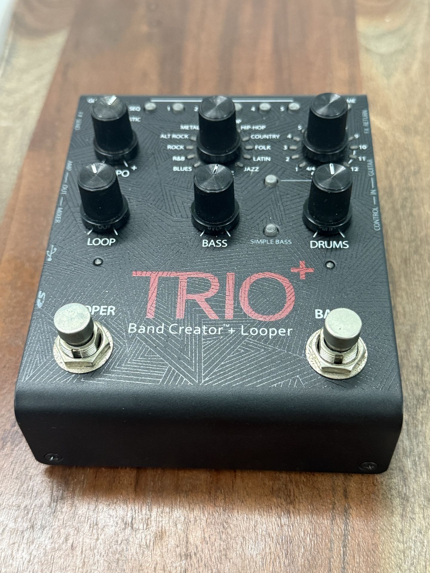 DigiTech TRIO+ Band Creator + Looper Guitar Effects Pedal