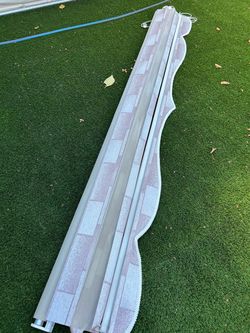Roman Shade Window Blind with Rail