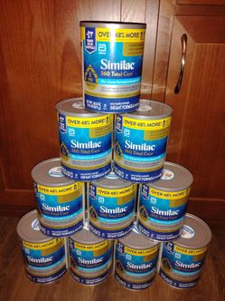 9 Large cans Similac 360 total care infant formula