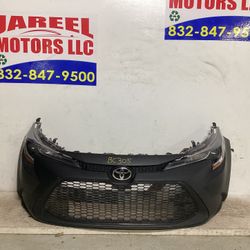 2021 2022 2023 TOYOTA COROLLA FRONT BUMPER COVER W/RADAR AND HEADLIGHT