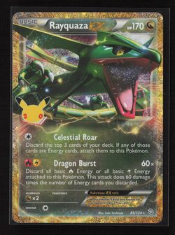 Rayquaza EX 85/124 30th Anniversary Stamp Pokémon TCG 2026 Holo