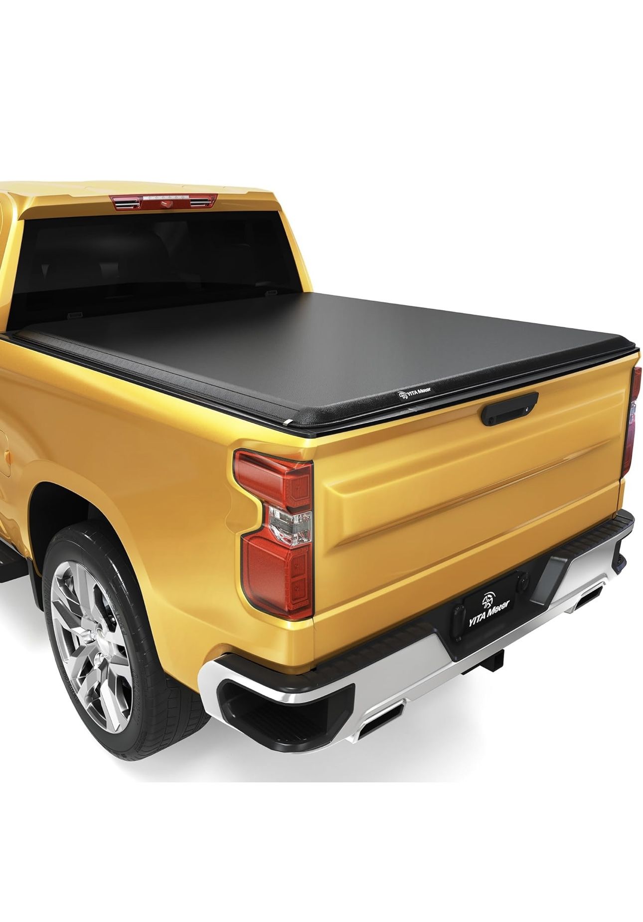 YITAMOTOR Soft Roll Up Truck Bed Tonneau Cover Compatible with 2019-2025 Chevy Silverado/ GMC Sierra 1500 New Body Style, Fleetside 5.8 ft Bed