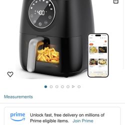 JOYAMI Air Fryer 6 QT, Air Fryer With Window