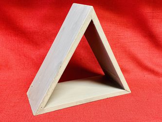 Hobby Lobby Triangle Mountain Wood Wall Hanging Shelves 10”wide x 8 3/4”tall