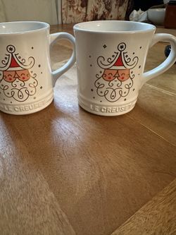 2 Le Creuset Coffee Mugs 