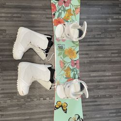 Women’s Snowboard, Bindings, Boots