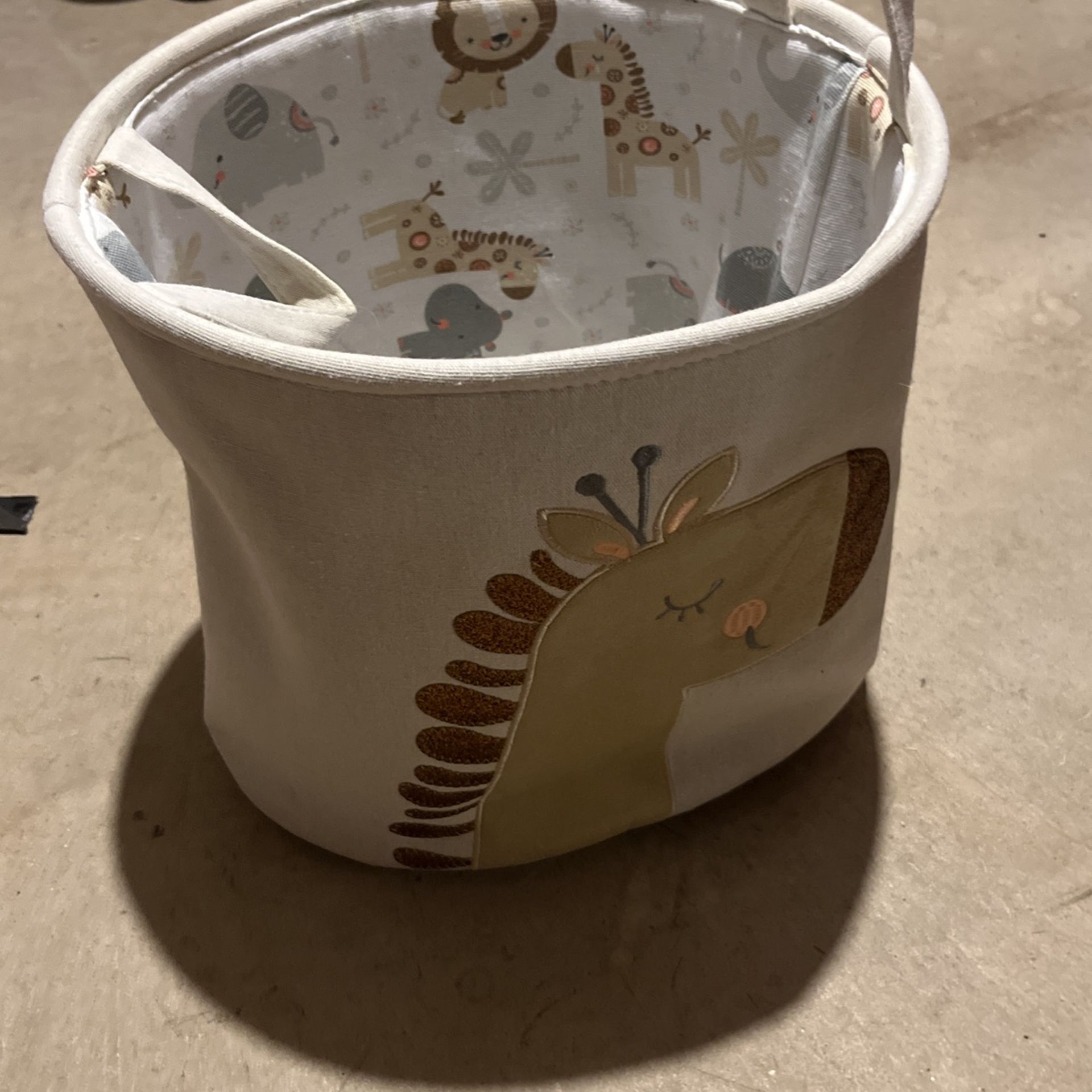 Horse Llama Animal Baby Basket For Toys And Blankets