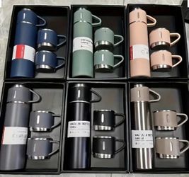 16.91oz Insulated Stainless Steel Vaccum Bottle Set!