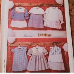 Little Girls Vintage Dress Sewing Pattern