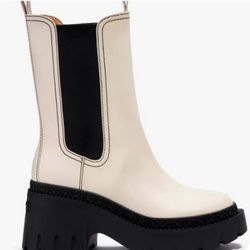 Coach Alexa Leather Heeled Chelsea Boots Size 10