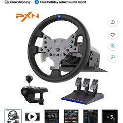 LIKE NEW RACING WHEEL FULL SET FOR PC / XBOX / PLAYSTATION