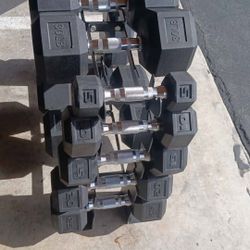 Weights Rubber & Rack 