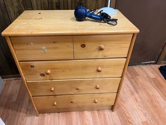 Solid wood dresser