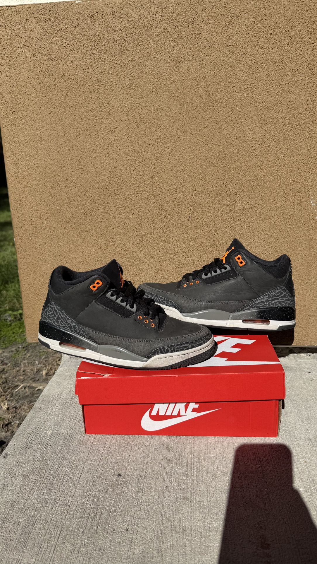 “Fear” Jordan 3 - Size 9 Men (NO BOX)