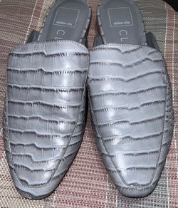 Dolce Vita Clear Women's Harmony Gray Leather Slip On Shoes Size 9.5 $35 OBO 