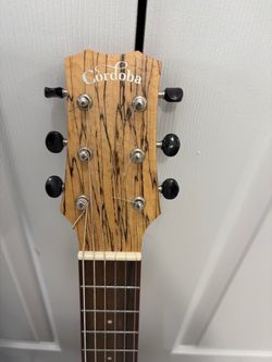 Cordoba Mini SM-CE acoustic-electric Nylon Strings guitar with case