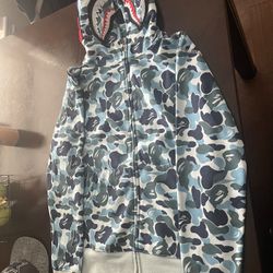  Bape ABC Camo Shark Full Zip Sweater