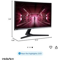 SAMSUNG 24" FHD 1080p CRG5 Curved Gaming Monitor