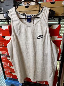 Nike white tanktop size large men’s used