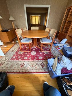 Teak Dining Table with 5 Chairs