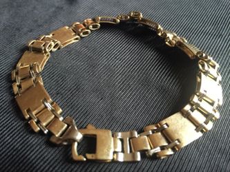 14k solid gold heavy bracelet