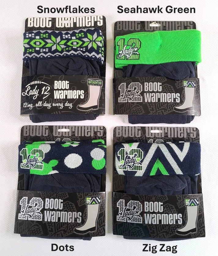 Seattle Seahawks WOMEN'S BOOT WARMERS Leg Socks
