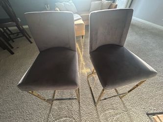 Two Custom Bar Stools