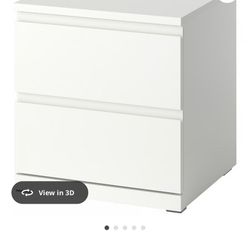2 ikea nightstands