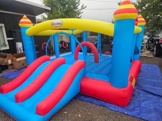 Rolonal Inflatable Bounce House with Slide