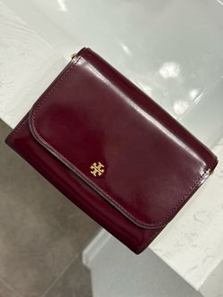 Tory Burch Emerson Crossbody Wallet - Burgundy