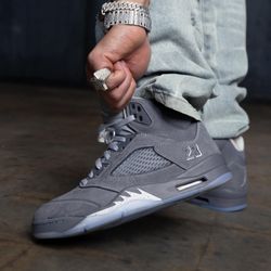 Jordan 5 Wolf Grey Size 10