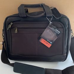 Samsonite Durham Pure Leather Brand New Laptop Briefcase/crossbody Bag.