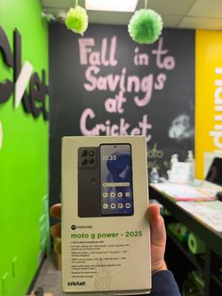 Get the Motorola Moto G Power 2025 for FREE when you add a line or switch to Cricket!