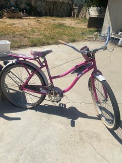 Pink Beach Cruiser Bike