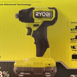 Ryobi 18 V compact brushless quarter inch impact driver kit