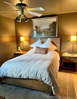 Restoration Hardware RH Queen Printmaker’s Storage Bed and Nightstands
