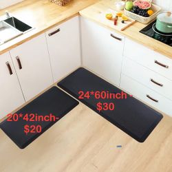 20 x 42 Inch Waterproof Non-Slip Anti-Fatigue Kitchen Mat for Ultimate Comfort Black Brown Grey Coffee