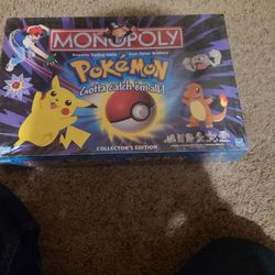 (Unopened)1999 Pewter Pokemon Monopoly Set