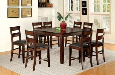 Counter Height Counter Set - Table & 8 Stools