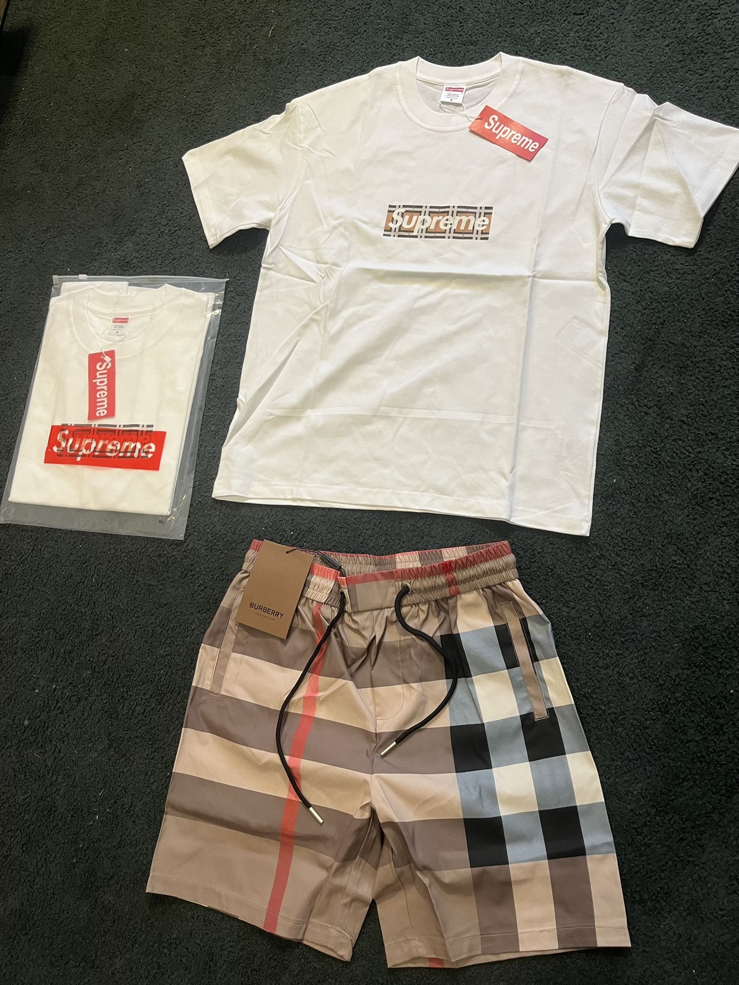 Supreme X burberry set