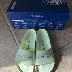 Mint Green Birkenstock Slides - Women’s Size 7