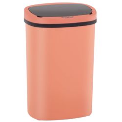 BestOffice | 13 Gallon Plastic Trash Can with Lid | Pink | Automatic Touchless Garbage Can | Odor Control