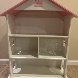 Wooden Dollhouse Bookshelf