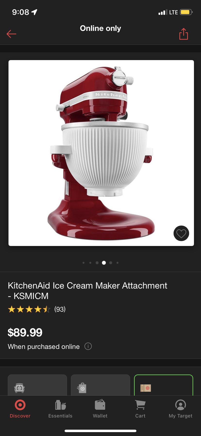 KSMICM by KitchenAid - Ice Cream Maker Attachment