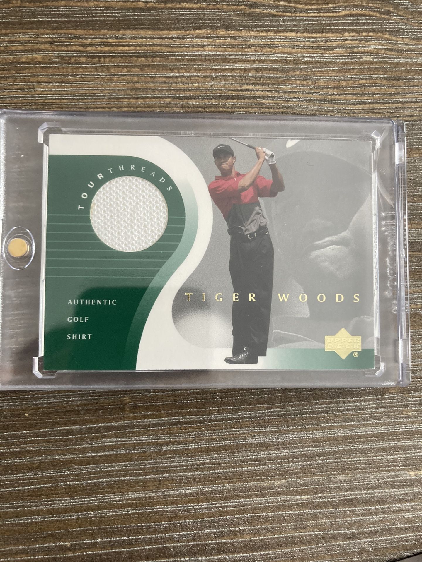Tiger Woods Upper Deck Authentic Jersey Card