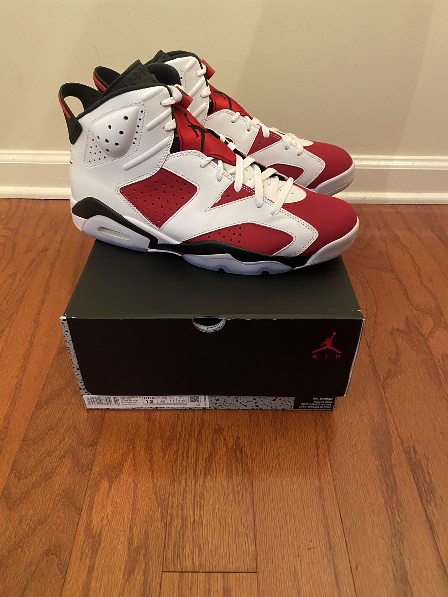 Air Jordan 6 Retro “Carmine” Sz. 12